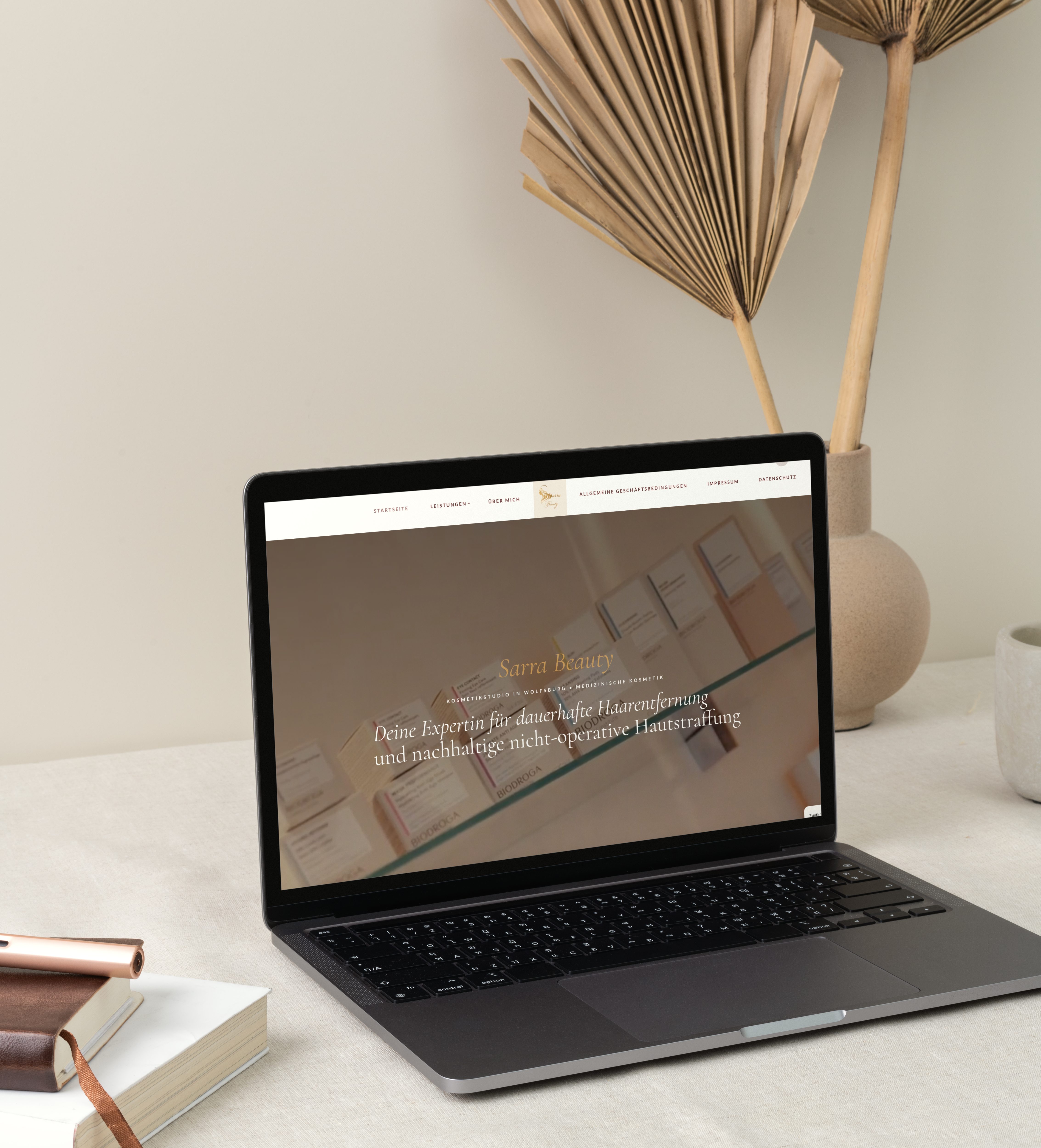 Seriöse Online-Präsenz für Sarra Beauty