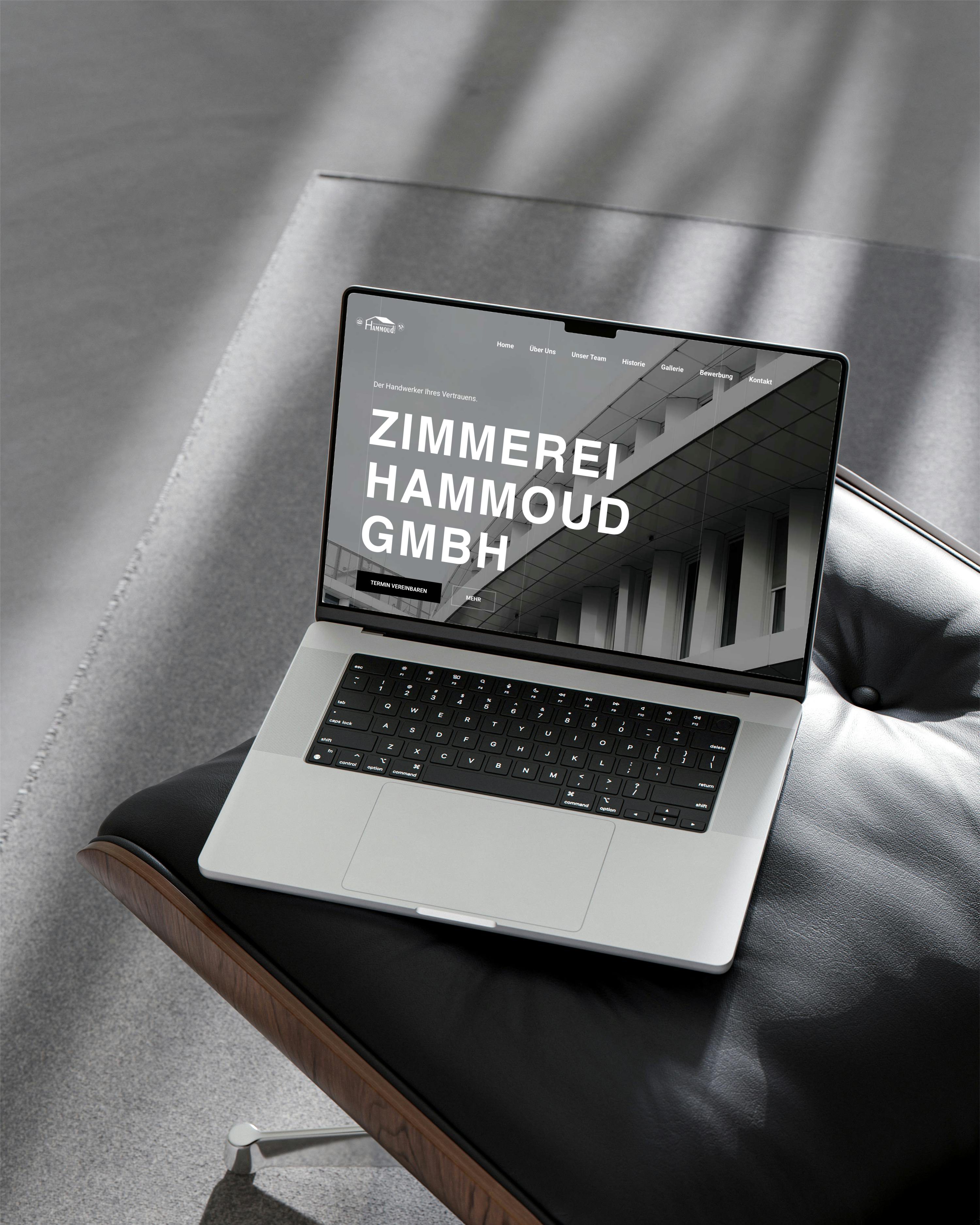 Moderne Webseite für Zimmerei Hammoud GmbH